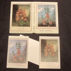 Botanical Prints 2 Note Cards (10) Blank Inside